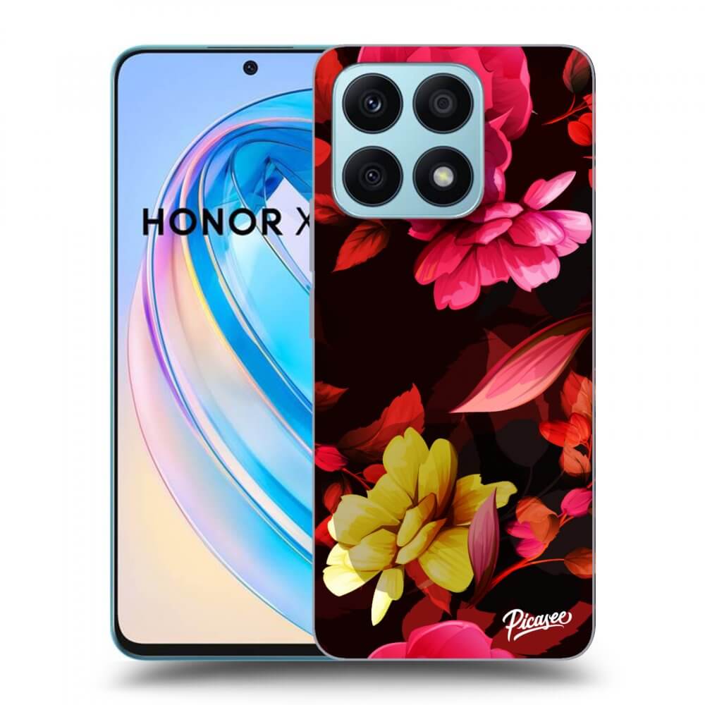 Picasee átlátszó szilikon tok az alábbi mobiltelefonokra Honor X8a - Dark Peonny
