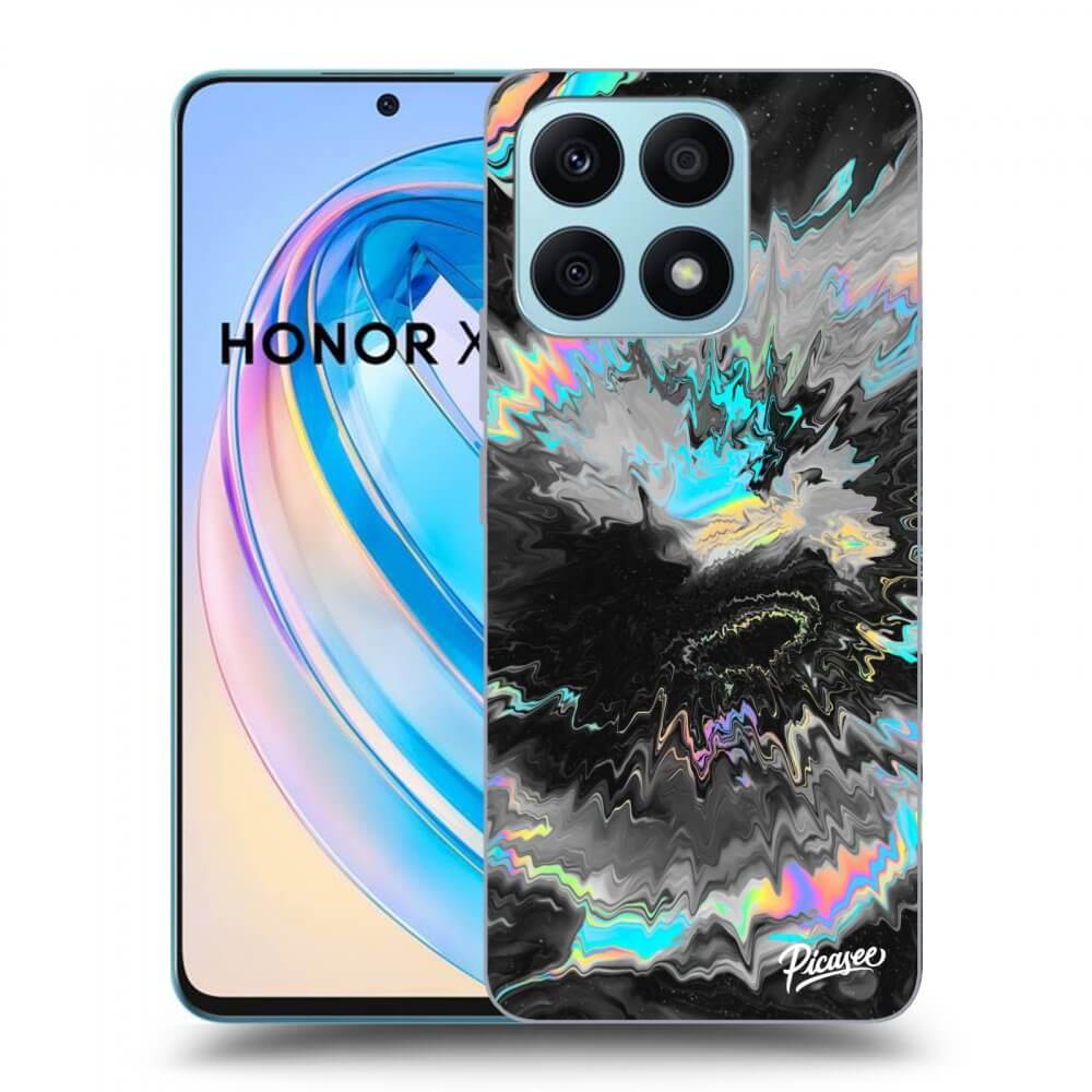 Picasee fekete szilikon tok az alábbi mobiltelefonokra Honor X8a - Magnetic