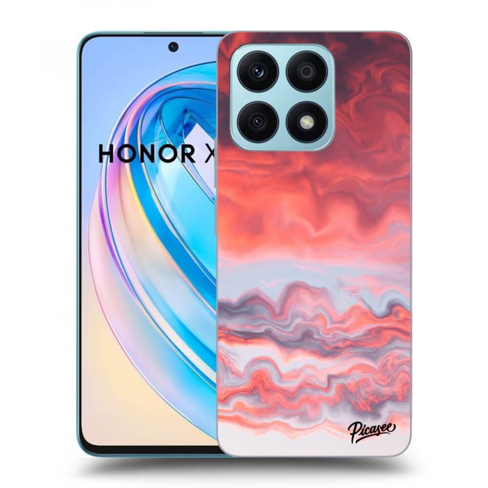Picasee átlátszó szilikon tok az alábbi mobiltelefonokra Honor X8a - Sunset