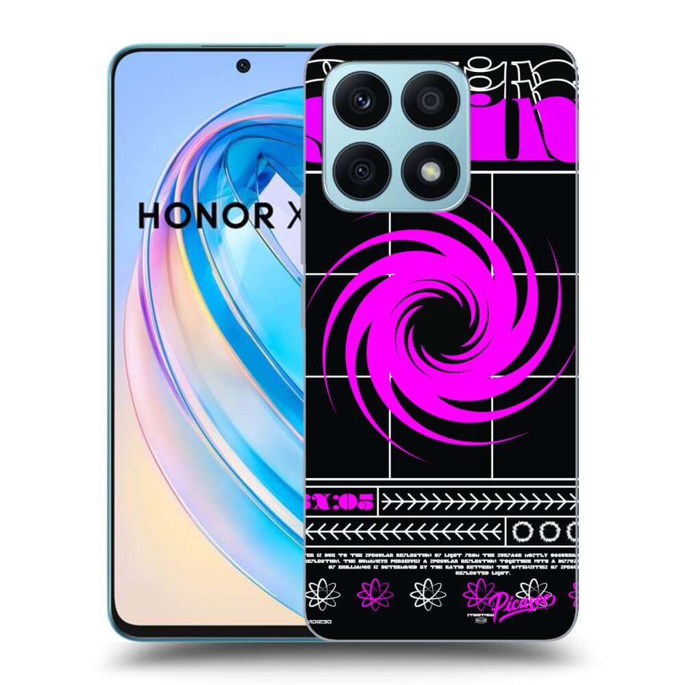 Picasee fekete szilikon tok az alábbi mobiltelefonokra Honor X8a - SHINE