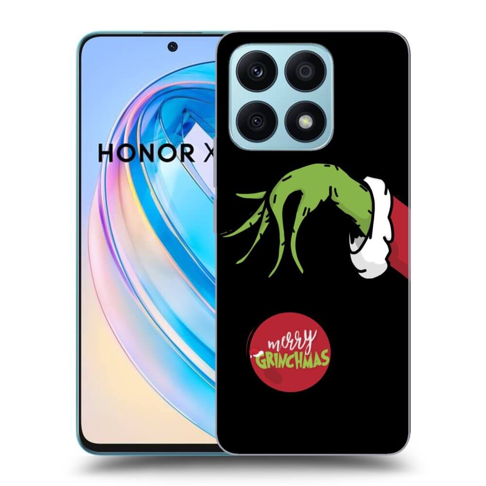 Picasee fekete szilikon tok az alábbi mobiltelefonokra Honor X8a - Grinch