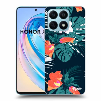 Picasee fekete szilikon tok az alábbi mobiltelefonokra Honor X8a - Monstera Color