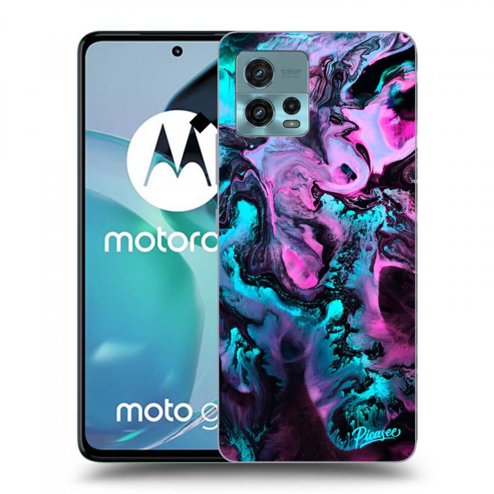 Picasee fekete szilikon tok az alábbi mobiltelefonokra Motorola Moto G72 - Lean