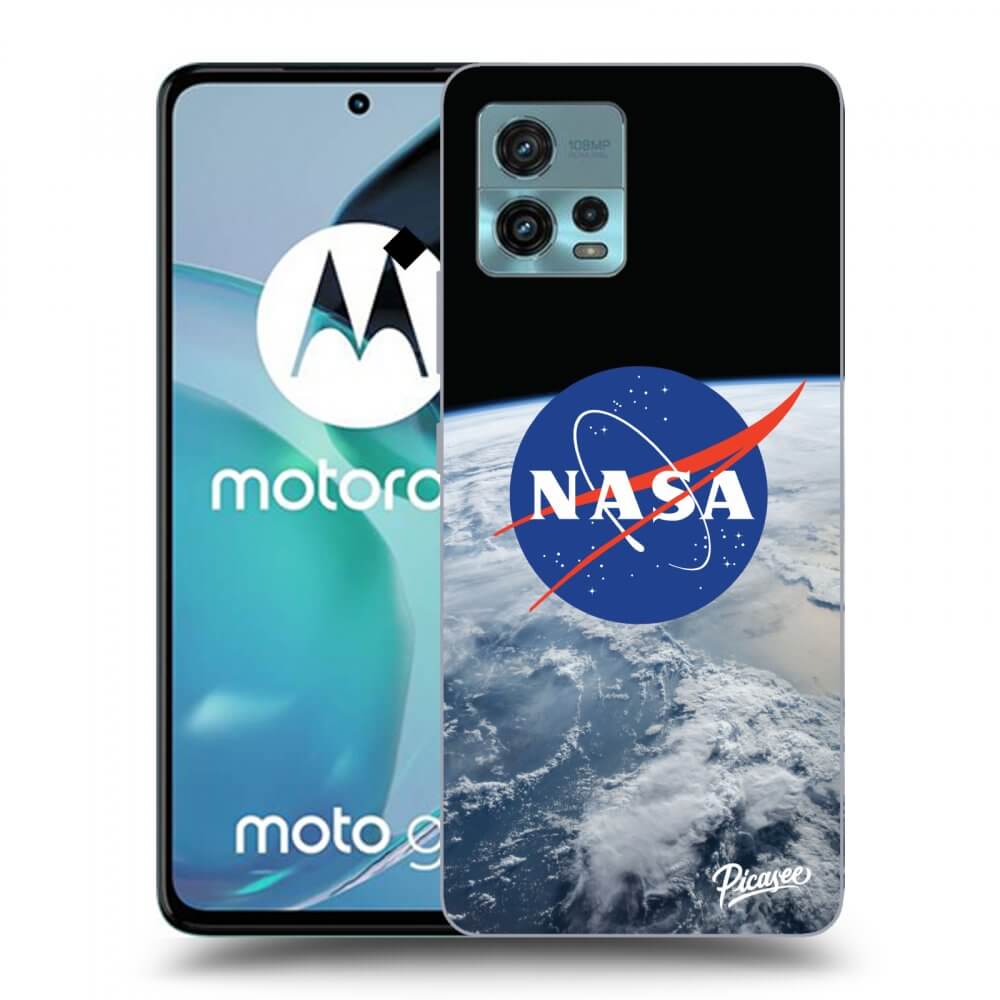 Picasee fekete szilikon tok az alábbi mobiltelefonokra Motorola Moto G72 - Nasa Earth