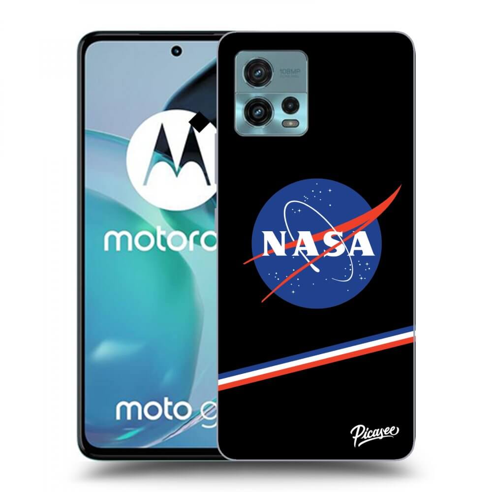 Picasee fekete szilikon tok az alábbi mobiltelefonokra Motorola Moto G72 - NASA Original