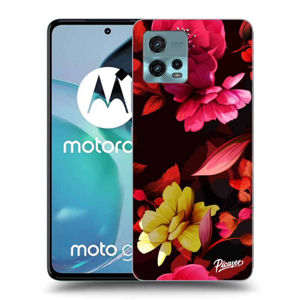 Picasee átlátszó szilikon tok az alábbi mobiltelefonokra Motorola Moto G72 - Dark Peonny