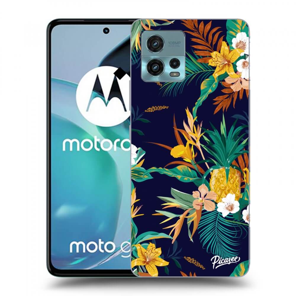Picasee fekete szilikon tok az alábbi mobiltelefonokra Motorola Moto G72 - Pineapple Color