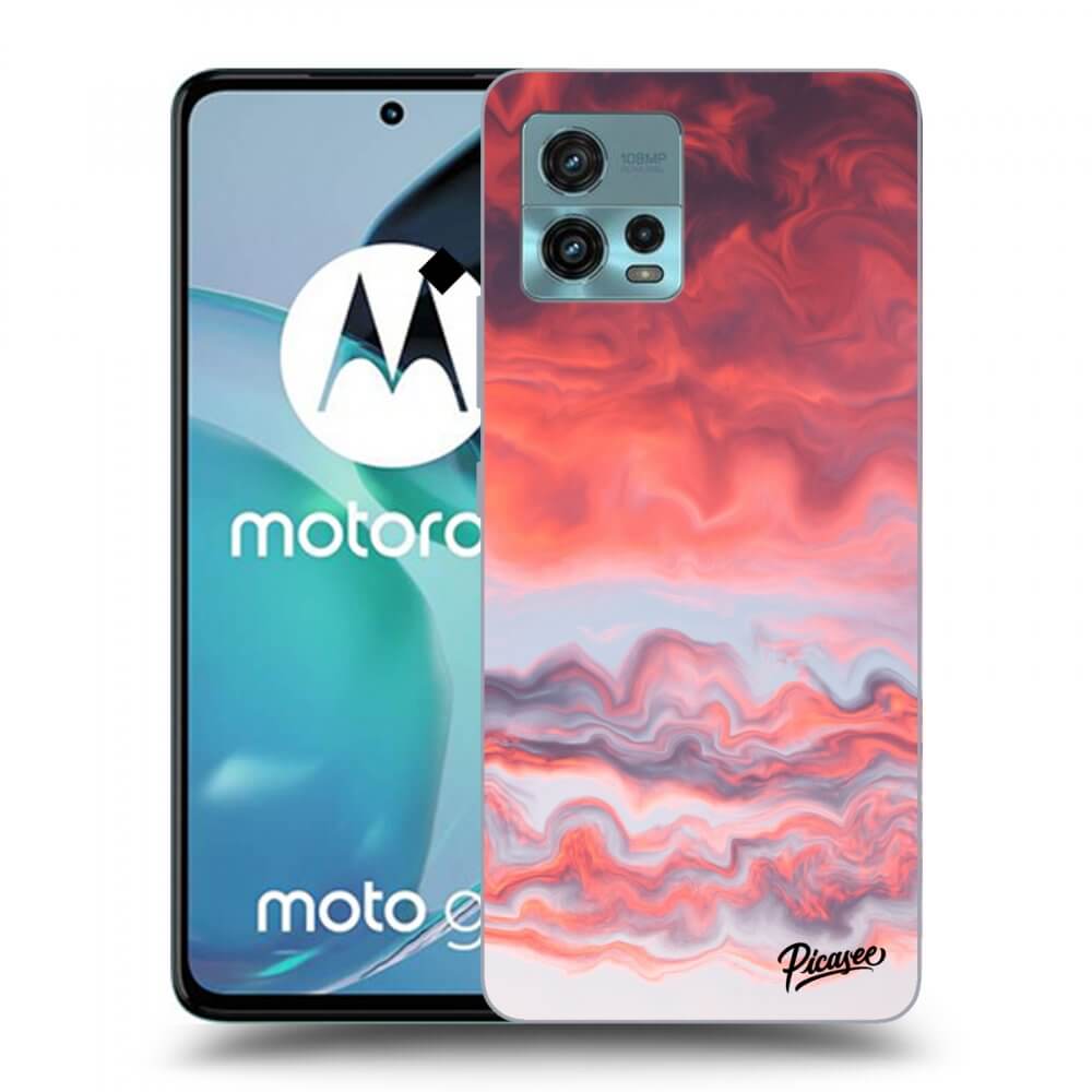 Picasee fekete szilikon tok az alábbi mobiltelefonokra Motorola Moto G72 - Sunset
