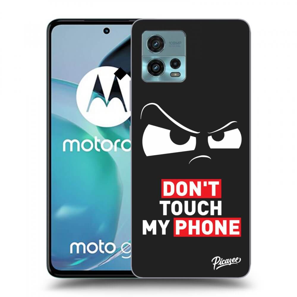 Picasee fekete szilikon tok az alábbi mobiltelefonokra Motorola Moto G72 - Cloudy Eye - Transparent
