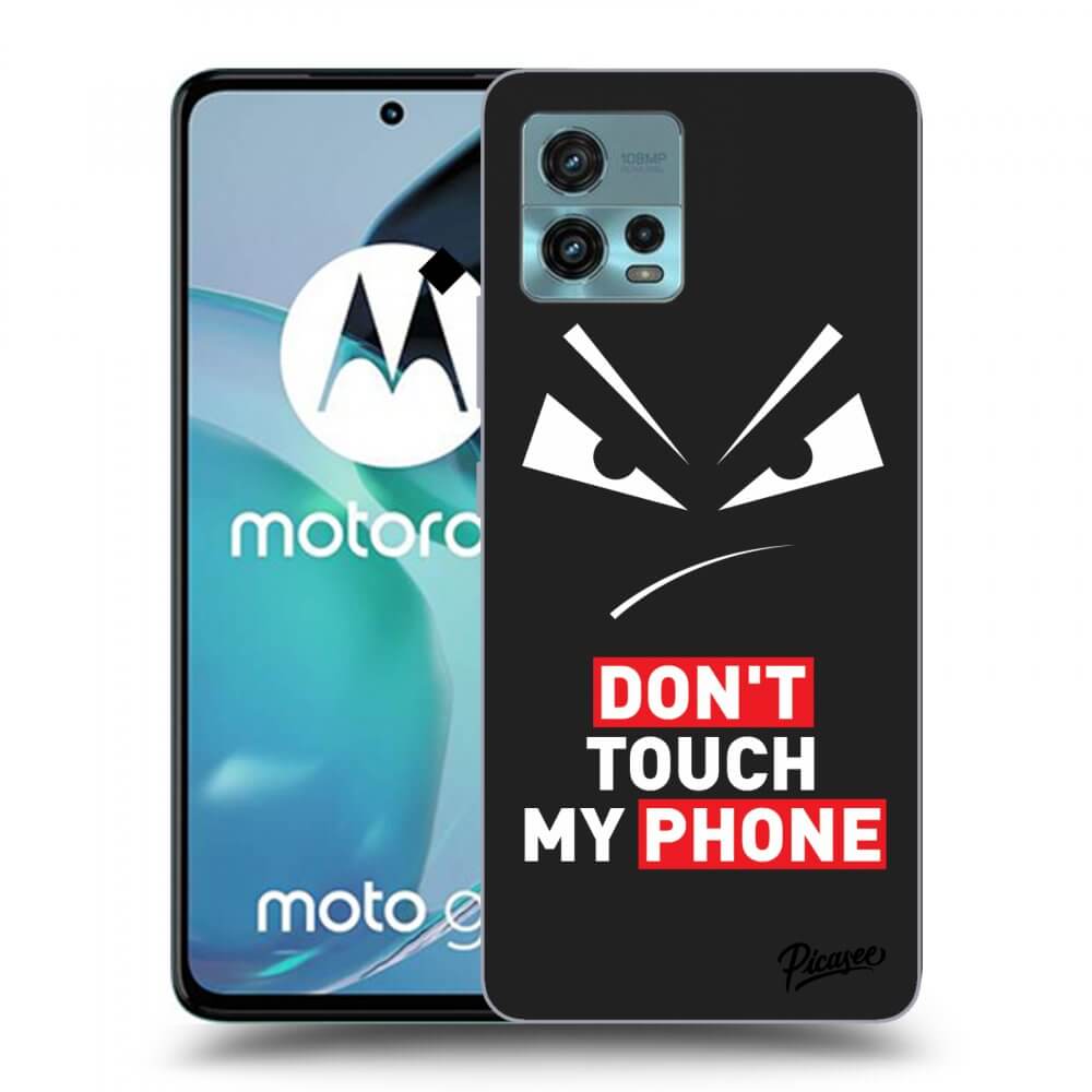 Picasee fekete szilikon tok az alábbi mobiltelefonokra Motorola Moto G72 - Evil Eye - Transparent