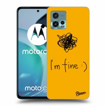 Picasee fekete szilikon tok az alábbi mobiltelefonokra Motorola Moto G72 - I am fine