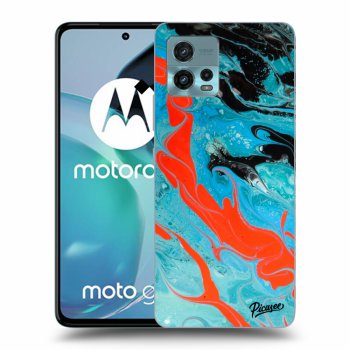 Picasee átlátszó szilikon tok az alábbi mobiltelefonokra Motorola Moto G72 - Blue Magma