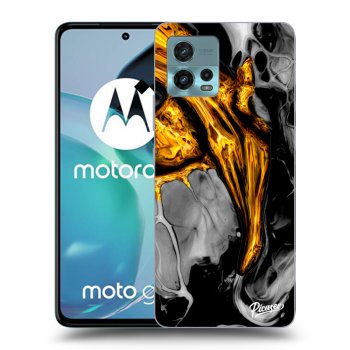 Picasee átlátszó szilikon tok az alábbi mobiltelefonokra Motorola Moto G72 - Black Gold