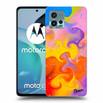 Picasee fekete szilikon tok az alábbi mobiltelefonokra Motorola Moto G72 - Bubbles
