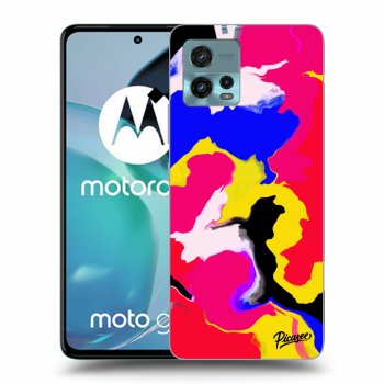 Picasee fekete szilikon tok az alábbi mobiltelefonokra Motorola Moto G72 - Watercolor