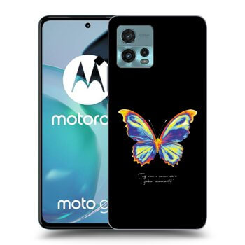 Picasee fekete szilikon tok az alábbi mobiltelefonokra Motorola Moto G72 - Diamanty Black