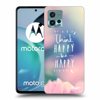 Picasee fekete szilikon tok az alábbi mobiltelefonokra Motorola Moto G72 - Think happy be happy