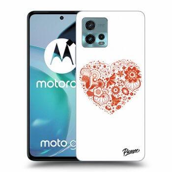 Picasee fekete szilikon tok az alábbi mobiltelefonokra Motorola Moto G72 - Big heart