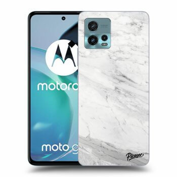 Picasee átlátszó szilikon tok az alábbi mobiltelefonokra Motorola Moto G72 - White marble