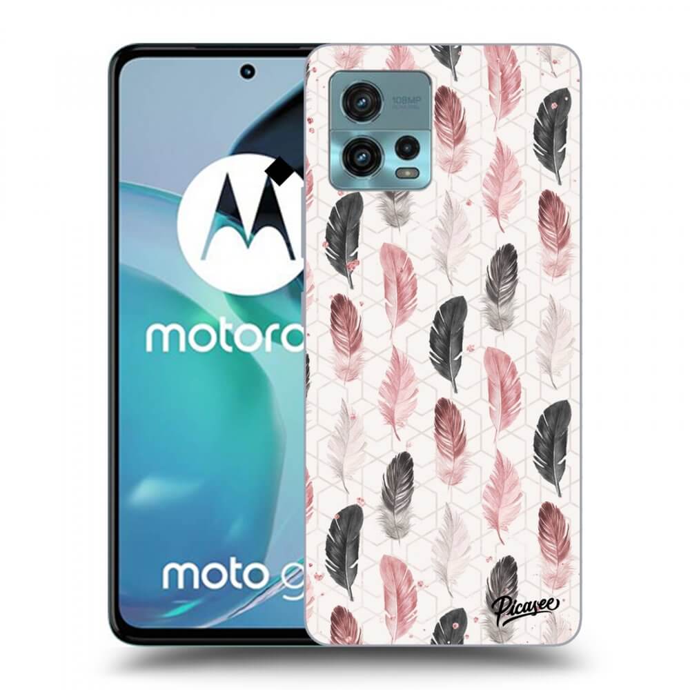 Picasee fekete szilikon tok az alábbi mobiltelefonokra Motorola Moto G72 - Feather 2