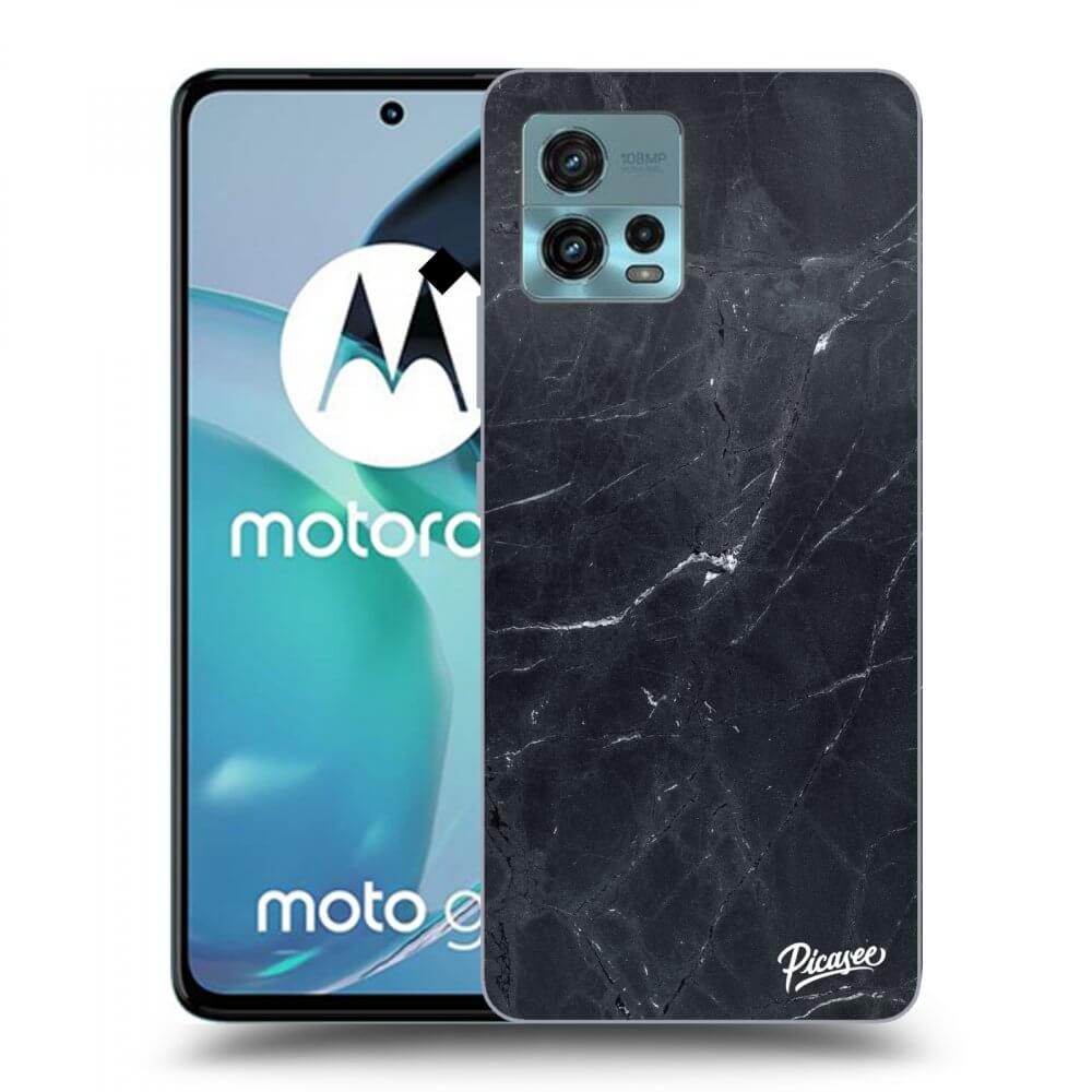 Picasee átlátszó szilikon tok az alábbi mobiltelefonokra Motorola Moto G72 - Black marble
