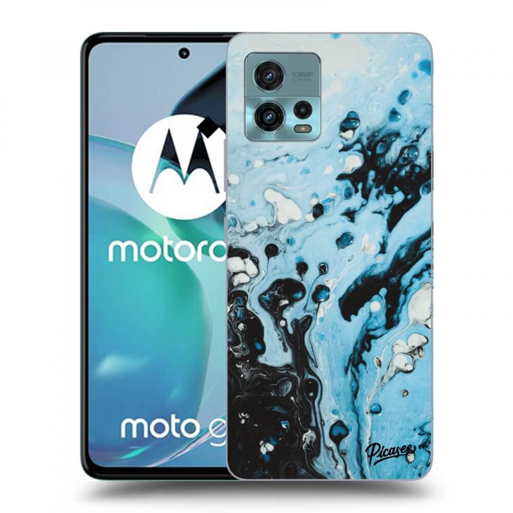 Picasee átlátszó szilikon tok az alábbi mobiltelefonokra Motorola Moto G72 - Organic blue