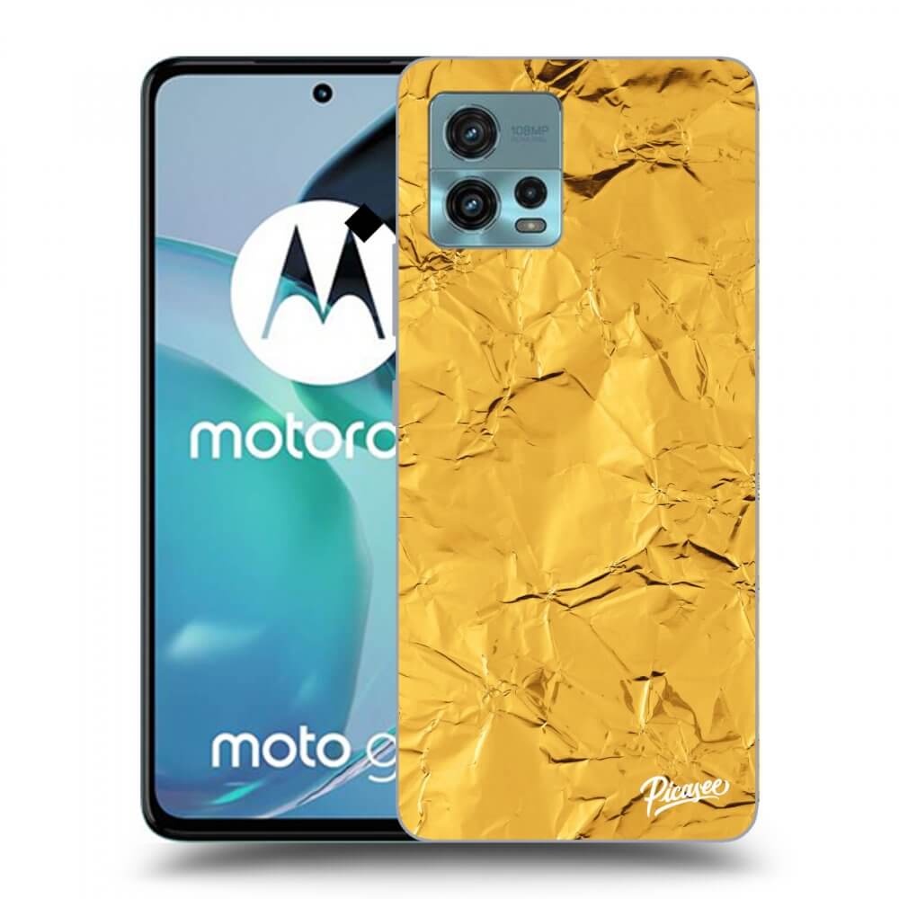 Picasee fekete szilikon tok az alábbi mobiltelefonokra Motorola Moto G72 - Gold