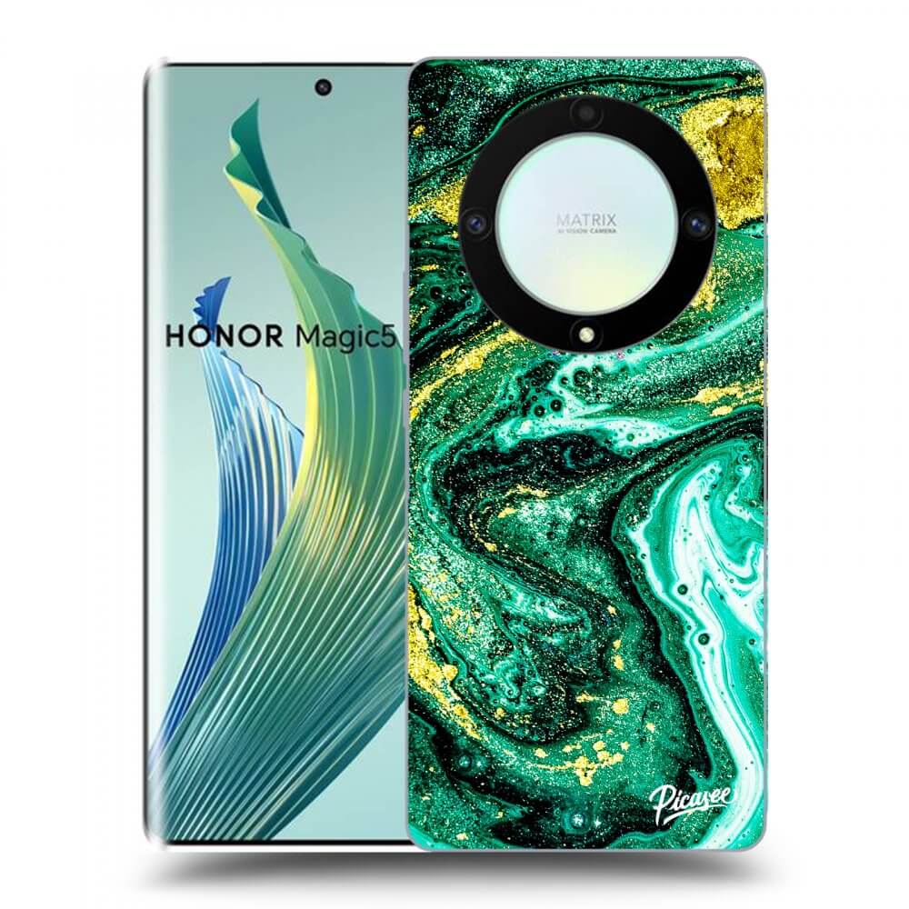 Picasee ULTIMATE CASE Honor Magic5 Lite 5G - készülékre - Green Gold