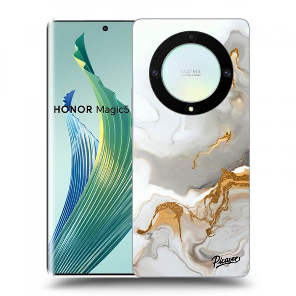 Picasee fekete szilikon tok az alábbi mobiltelefonokra Honor Magic5 Lite 5G - Her