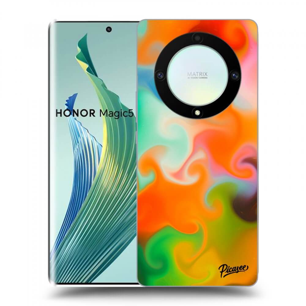 Picasee fekete szilikon tok az alábbi mobiltelefonokra Honor Magic5 Lite 5G - Juice