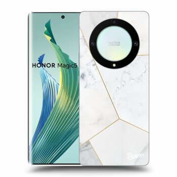 Szilikon tok erre a típusra Honor Magic5 Lite 5G - White tile