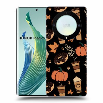 Picasee fekete szilikon tok az alábbi mobiltelefonokra Honor Magic5 Lite 5G - Fallovers