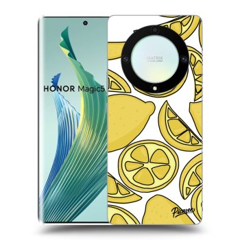 Szilikon tok erre a típusra Honor Magic5 Lite 5G - Lemon