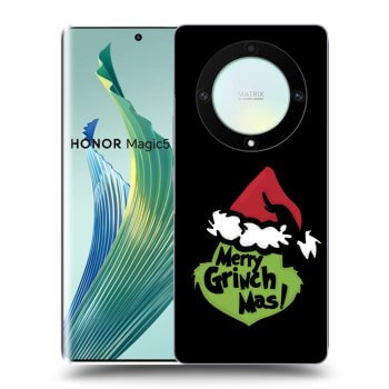 Picasee fekete szilikon tok az alábbi mobiltelefonokra Honor Magic5 Lite 5G - Grinch 2