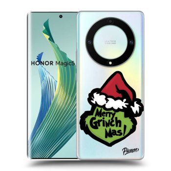 Picasee átlátszó szilikon tok az alábbi mobiltelefonokra Honor Magic5 Lite 5G - Grinch 2