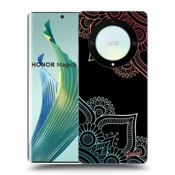 Szilikon tok erre a típusra Honor Magic5 Lite 5G - Flowers pattern