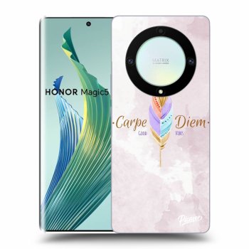 Picasee átlátszó szilikon tok az alábbi mobiltelefonokra Honor Magic5 Lite 5G - Carpe Diem