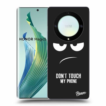 Picasee fekete szilikon tok az alábbi mobiltelefonokra Honor Magic5 Lite 5G - Don't Touch My Phone