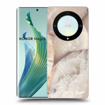 Szilikon tok erre a típusra Honor Magic5 Lite 5G - Cream marble