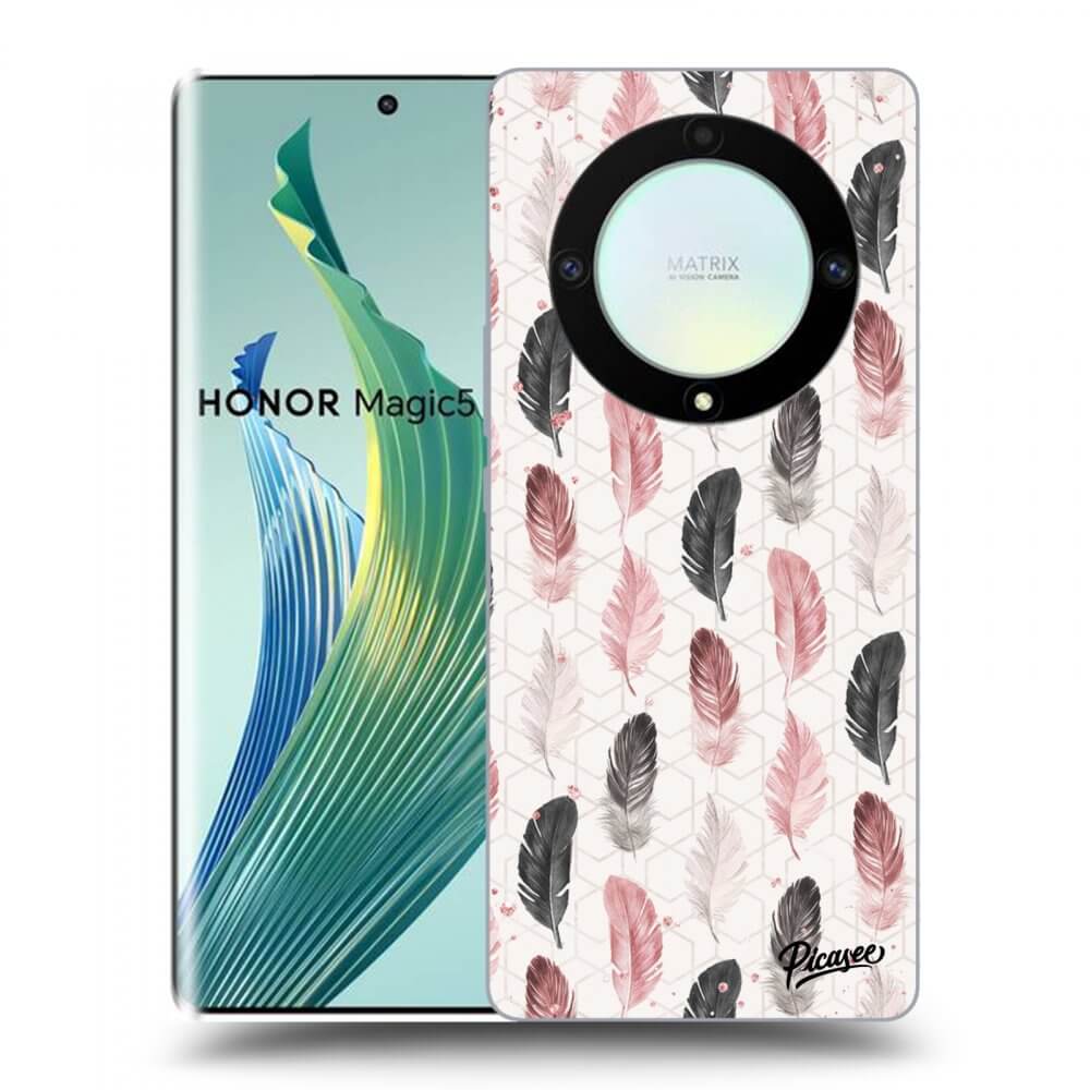 Picasee fekete szilikon tok az alábbi mobiltelefonokra Honor Magic5 Lite 5G - Feather 2