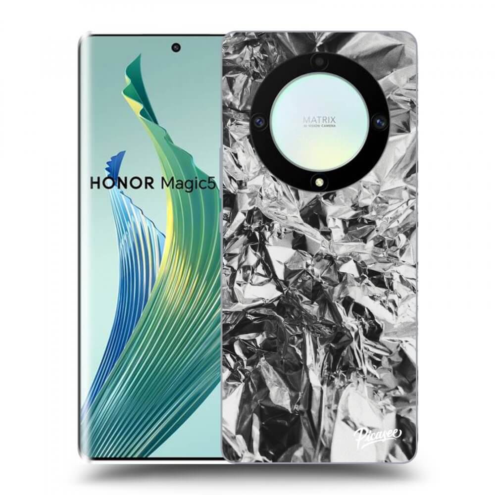 Picasee fekete szilikon tok az alábbi mobiltelefonokra Honor Magic5 Lite 5G - Chrome