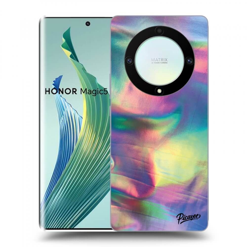 Picasee átlátszó szilikon tok az alábbi mobiltelefonokra Honor Magic5 Lite 5G - Holo