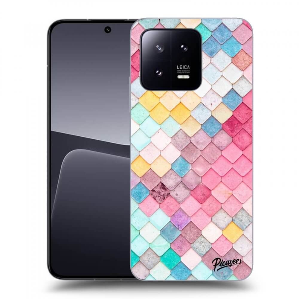 Picasee átlátszó szilikon tok az alábbi mobiltelefonokra Xiaomi 13 - Colorful roof