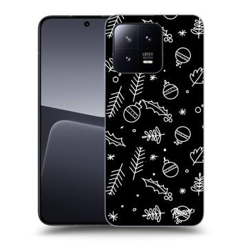 Picasee fekete szilikon tok az alábbi mobiltelefonokra Xiaomi 13 - Mistletoe