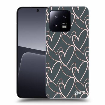 Picasee fekete szilikon tok az alábbi mobiltelefonokra Xiaomi 13 - Lots of love
