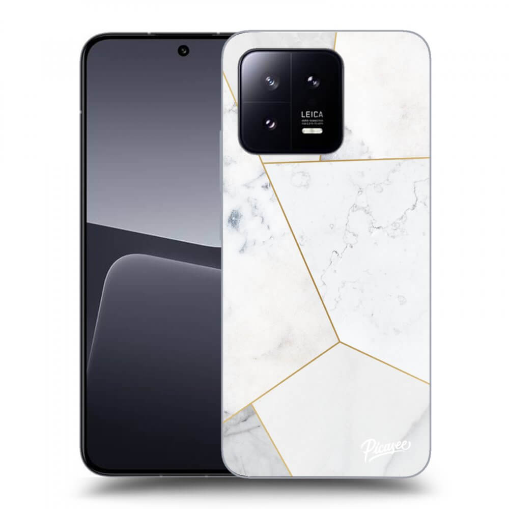 Picasee fekete szilikon tok az alábbi mobiltelefonokra Xiaomi 13 Pro - White tile