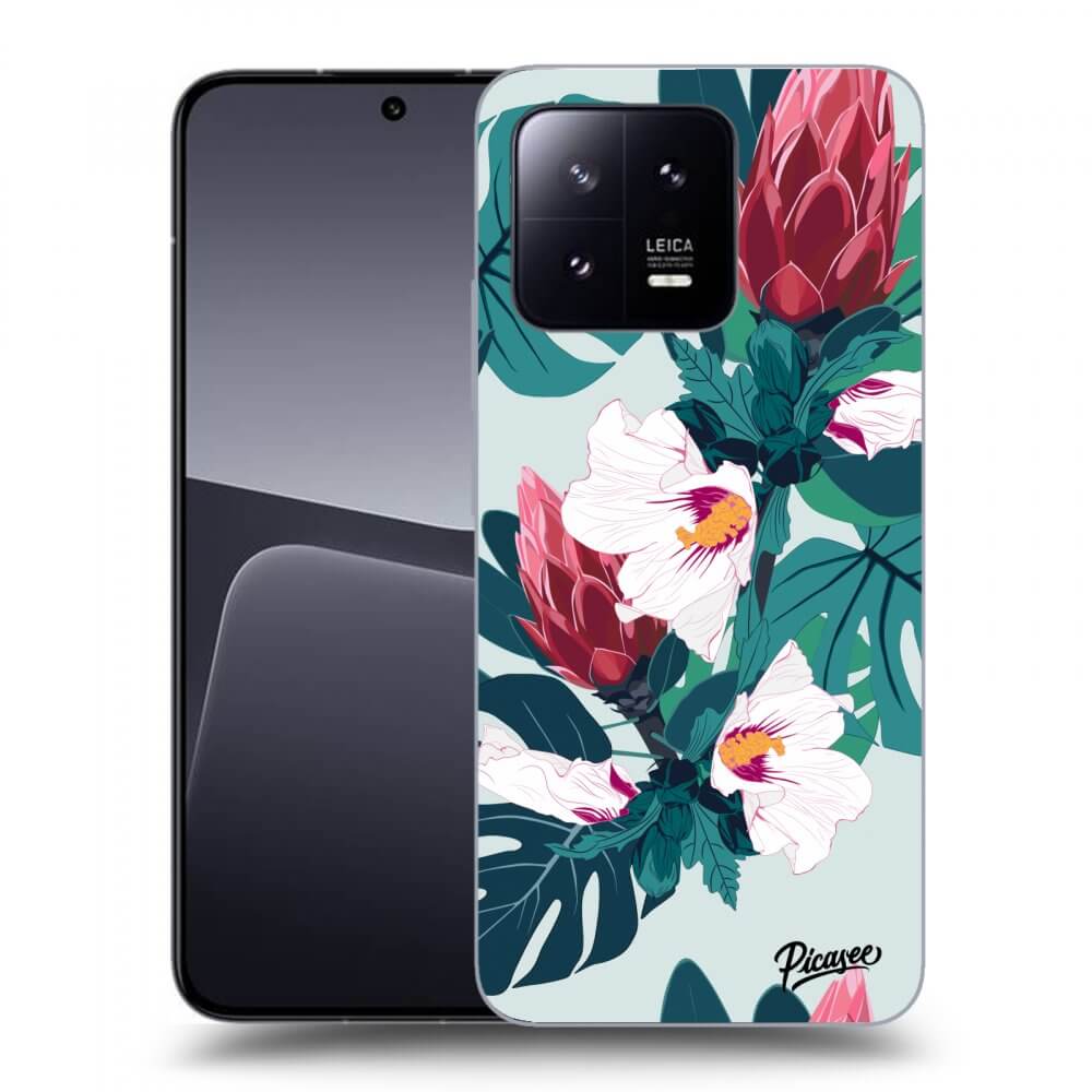 Picasee átlátszó szilikon tok az alábbi mobiltelefonokra Xiaomi 13 Pro - Rhododendron
