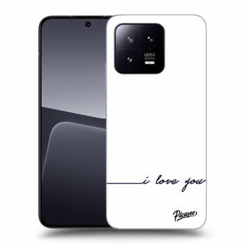 Picasee fekete szilikon tok az alábbi mobiltelefonokra Xiaomi 13 Pro - I love you