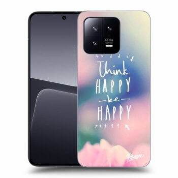 Picasee átlátszó szilikon tok az alábbi mobiltelefonokra Xiaomi 13 Pro - Think happy be happy