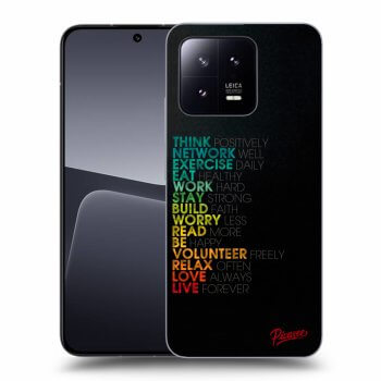 Picasee fekete szilikon tok az alábbi mobiltelefonokra Xiaomi 13 Pro - Motto life